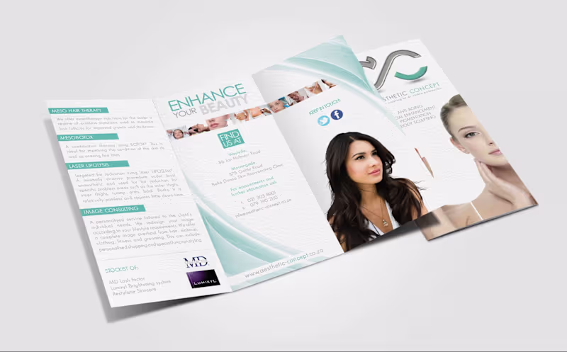 Cover image for Brochure Design for the Aesthetic Concept