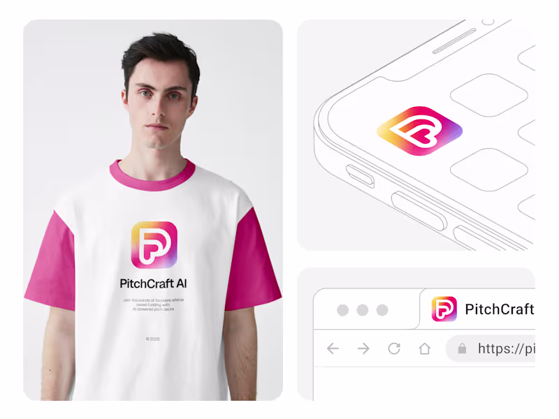 Cover image for PitchCraft AI – Brand Identity