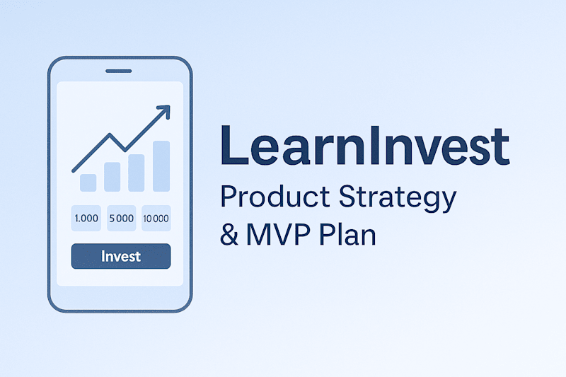 Cover image for LearnInvest Product Strategy and  MVP Plan