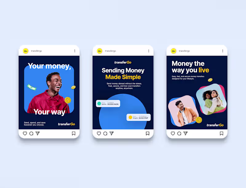 Cover image for Social Media Visual Identity for a Global Remittance Company