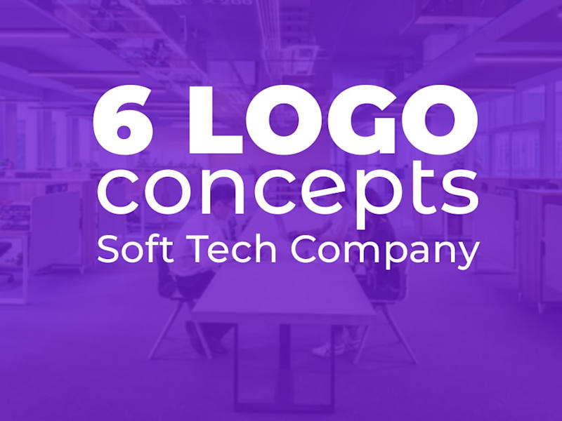 Cover image for 6 LOGO CONCEPTS- SOFT TECH COMPANY 🖥