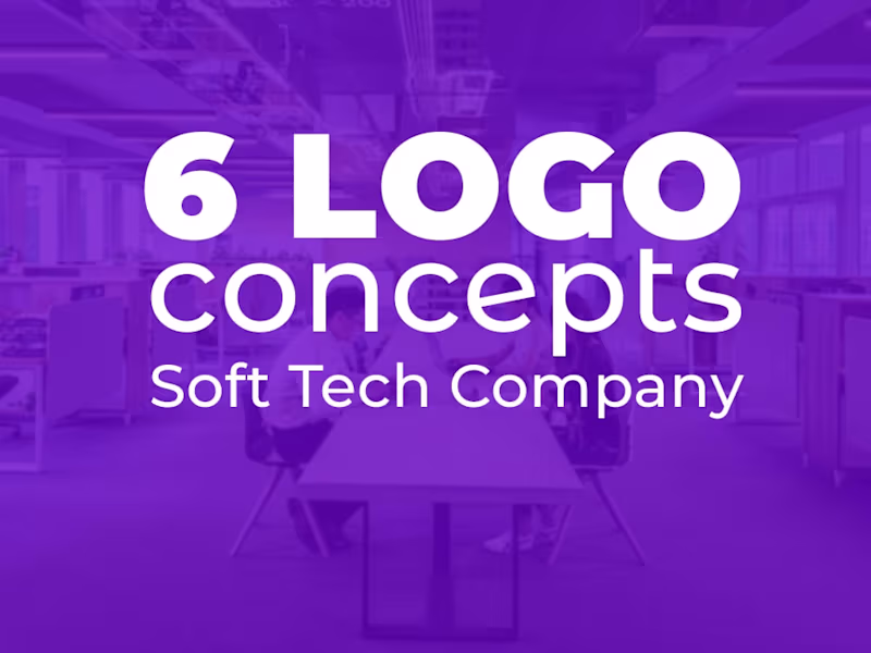 Cover image for 6 LOGO CONCEPTS- SOFT TECH COMPANY 🖥