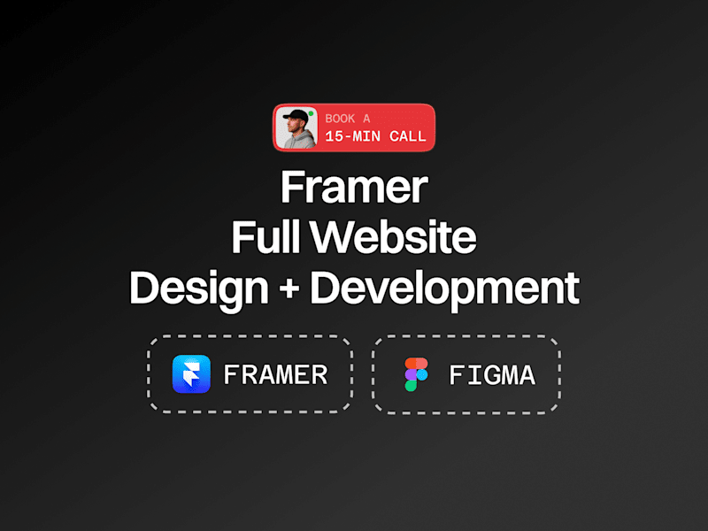 Cover image for Framer Full Website Design + Development