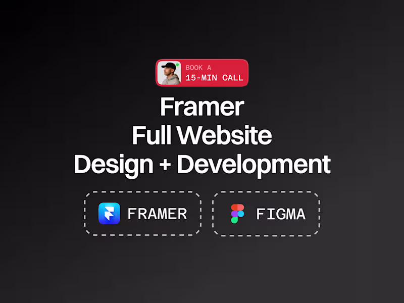 Cover image for Framer Full Website Design + Development