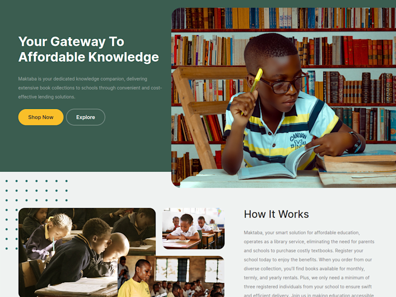 Cover image for Online bookstore connecting schools directly to suppliers