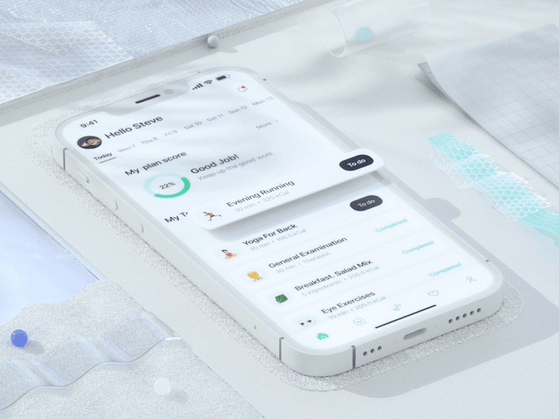 Cover image for Healher – an app with personalized health plans