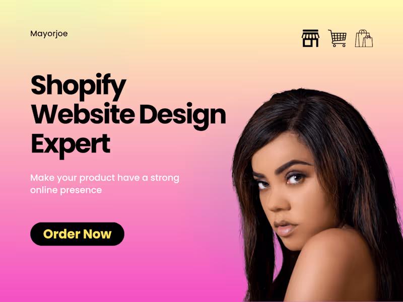 Cover image for I will do shopify website design and redesign for you