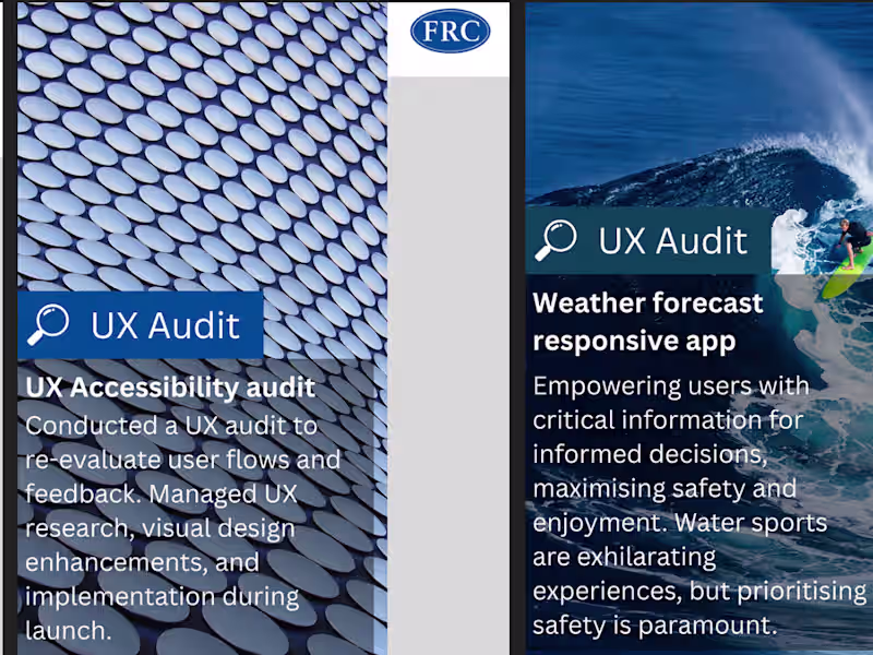 Cover image for User Experience (UX) design and research