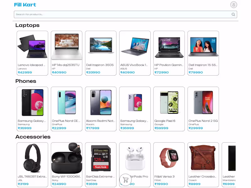 Cover image for E Commerce Web using HTML,CSS and JavaScript