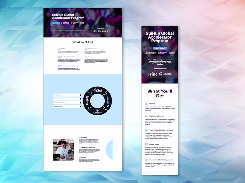 Cover image for SUIHUB Landing Page