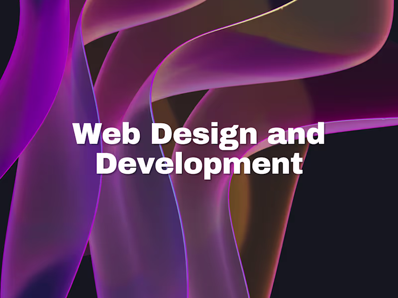 Cover image for Web Design and Development