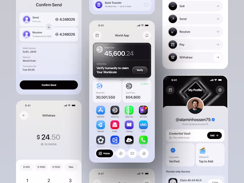 Cover image for A next-generation WorldCoin Super App concept designed to br...