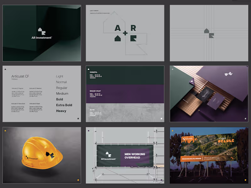 Cover image for AR Investment — Visual Identity & Branding I designed a soph...