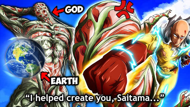 Cover image for God FINALLY Learns Saitama's Secret - Every Time God's Power Ap…