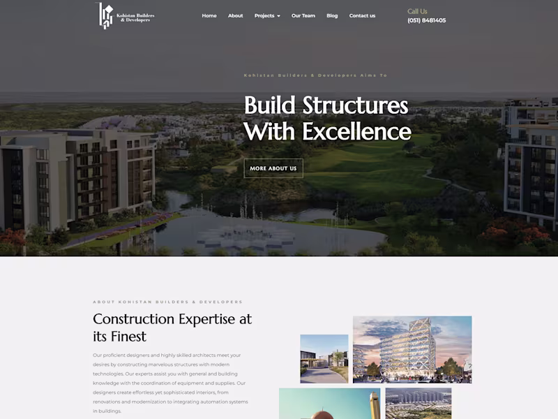 Cover image for Construction Website