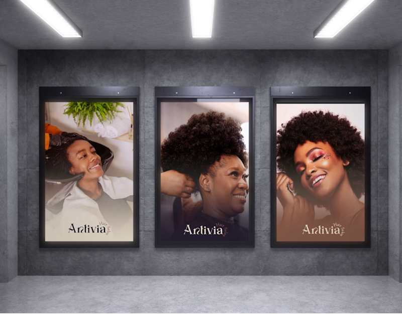 Cover image for Visual Identity Design For Antivia Hair Salon