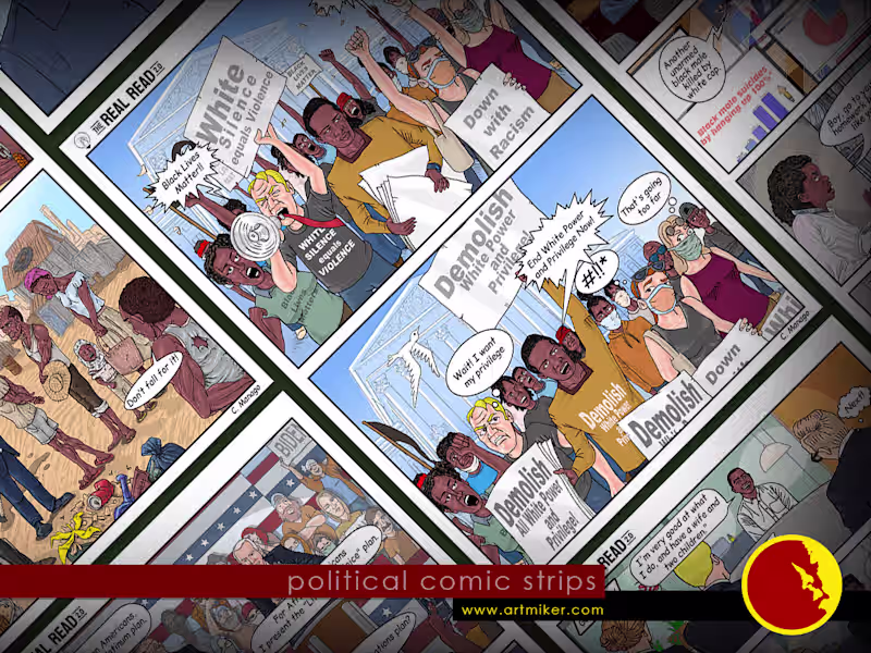 Cover image for POLITICAL COMIC STRIPS SERVICES