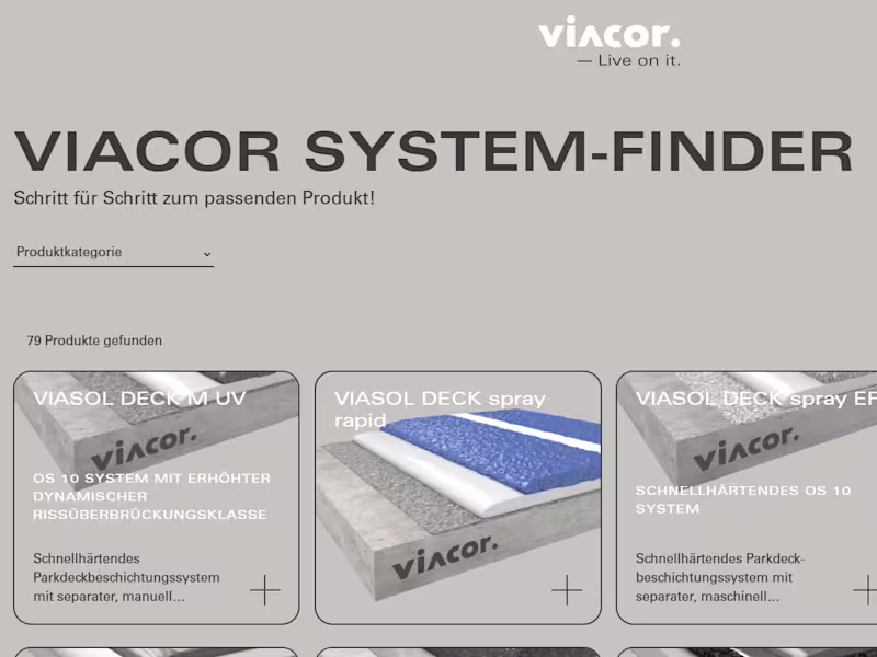 Cover image for Viacor GmbH - Product Finder