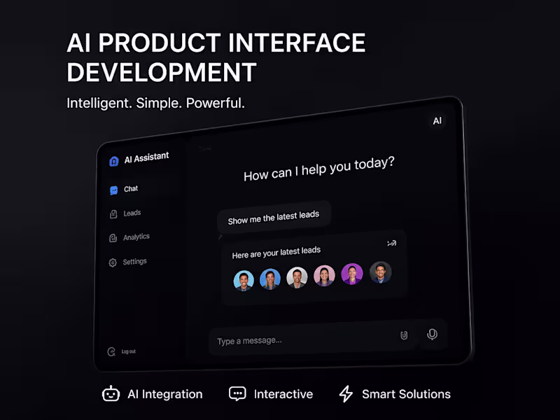 Cover image for AI Product Interface Development