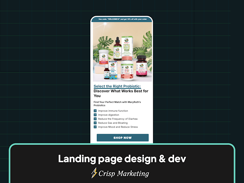 Cover image for Landing page design & development for 8 figure brand