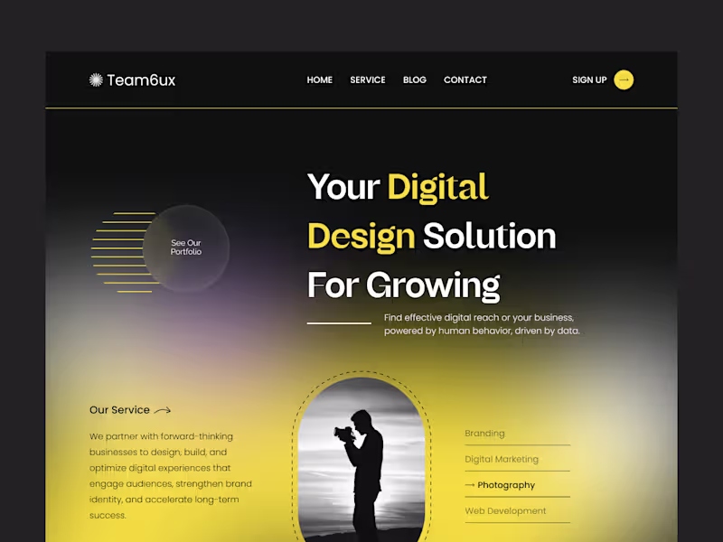 Cover image for Agency Landing Page Design