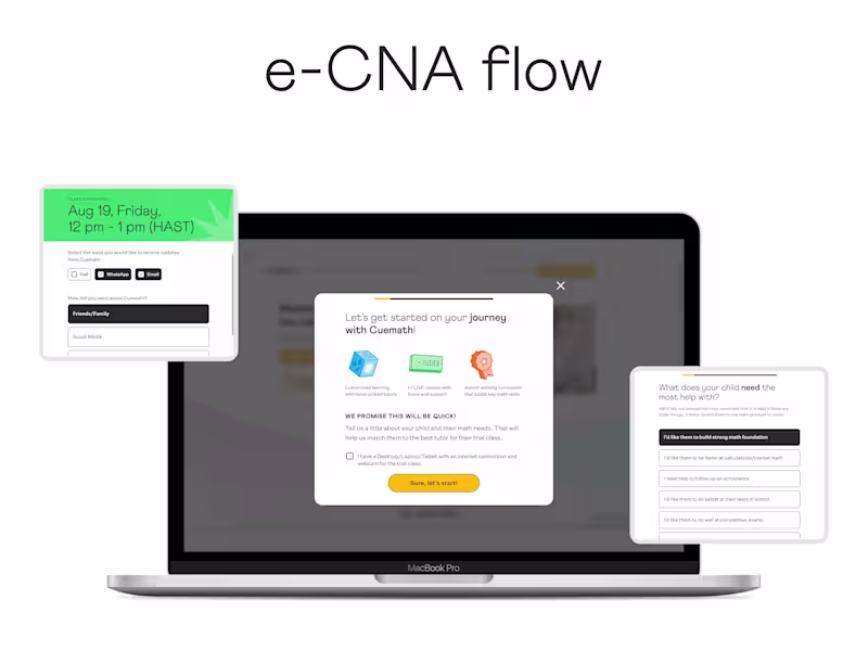 Cover image for e-CNA Survey - Cuemath