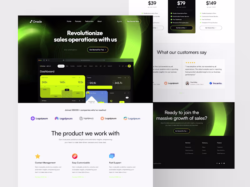 Cover image for design website | home page | landing page