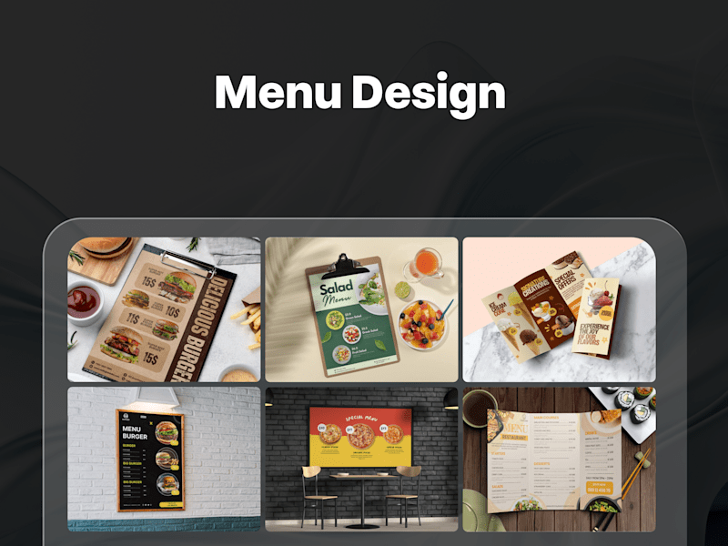 Cover image for Menu design