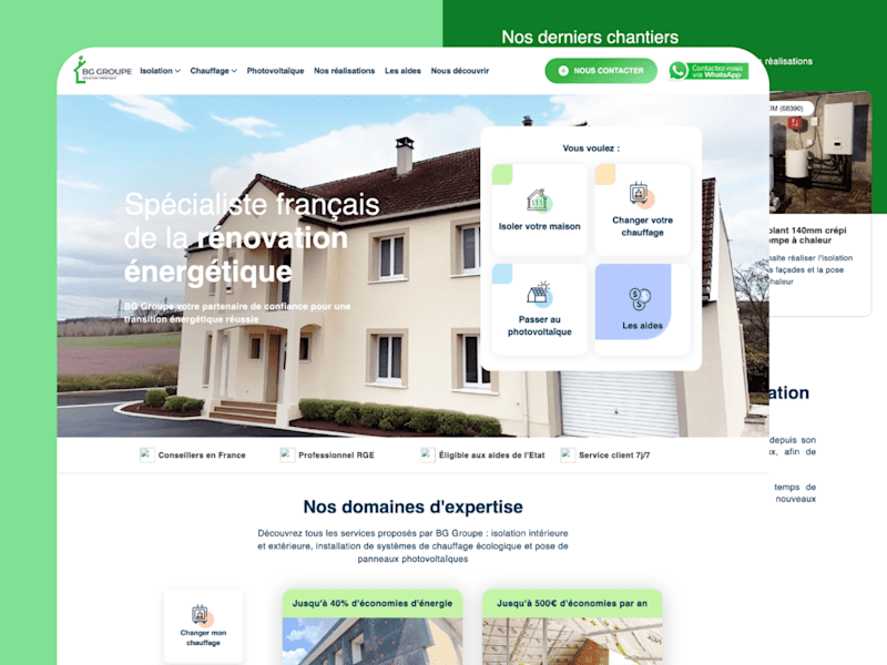 Cover image for Webflow 500/weekly Lead Generation Website : Bggroupe.fr