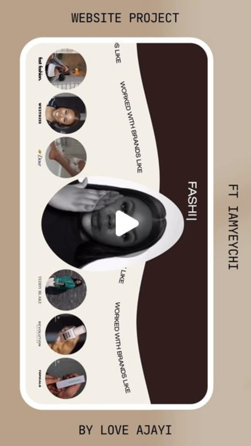 Cover image for Website Project ft Lifestyle Content Creator 