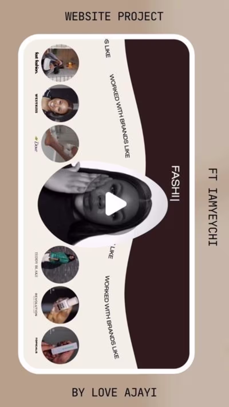 Cover image for Website Project ft Lifestyle Content Creator 