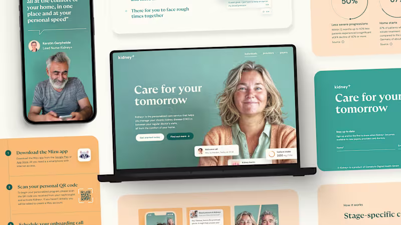 Cover image for Kidney+ website & brand