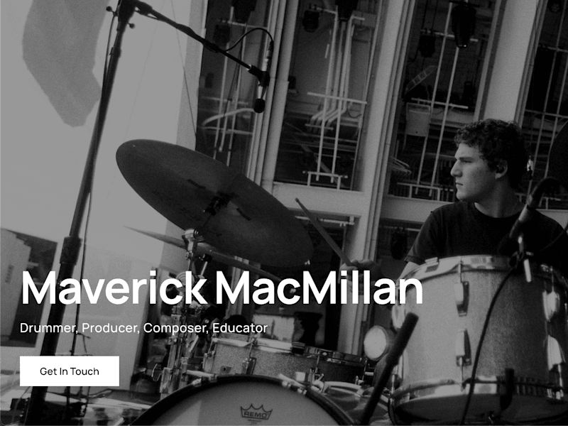 Cover image for Professional Grammy Winning Drummer Portfolio