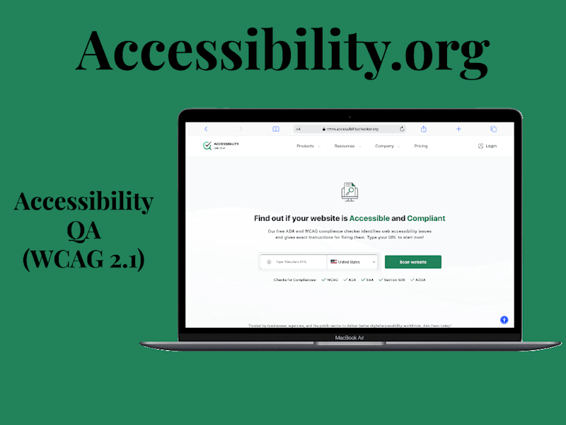 Cover image for Accessibility QA(WCAG 2.1)