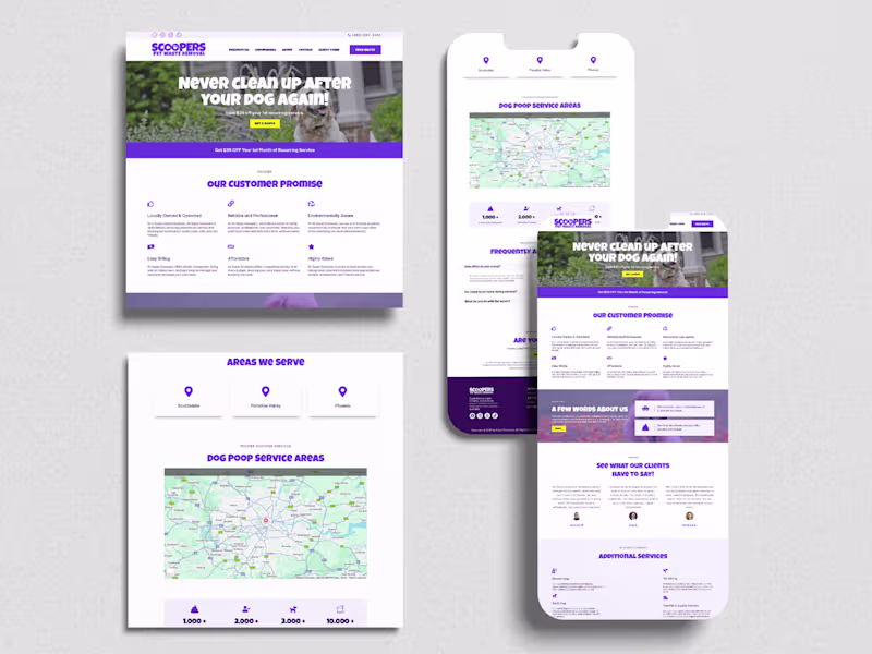 Cover image for Poop Cooper Website | Cleaning Services | Elementor