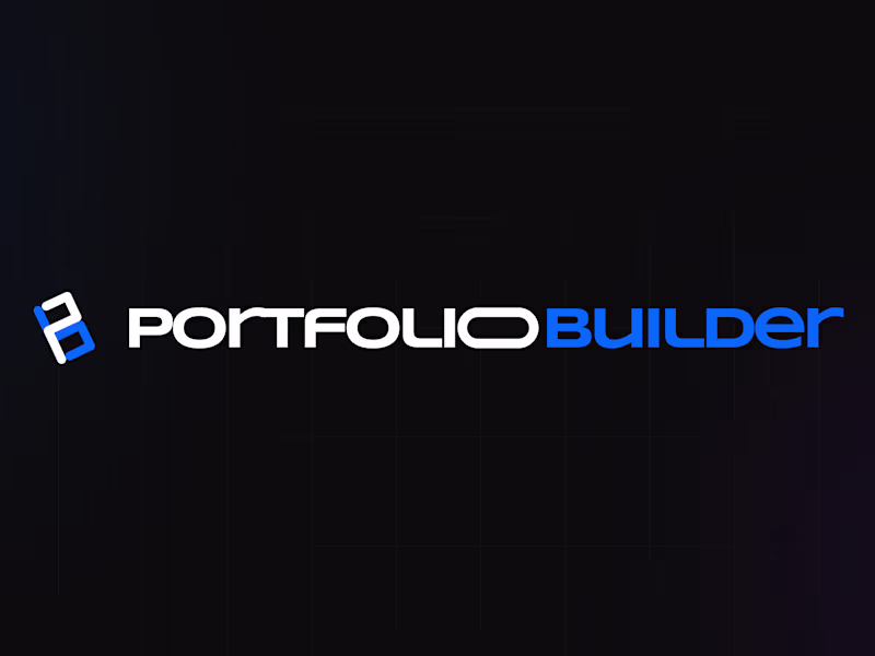 Cover image for Effortlessly build your Portfolio with PortfoliooBuilder
