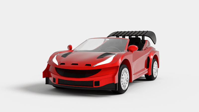 Cover image for Ferrari WRC Concept Toy Car 3d Model