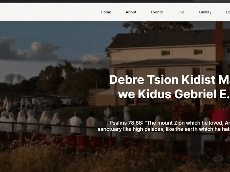 Cover image for Debre Tsion Church, 501(c) - Brochure Website