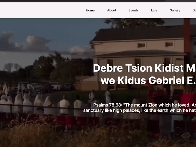 Cover image for Debre Tsion Church, 501(c) - Brochure Website