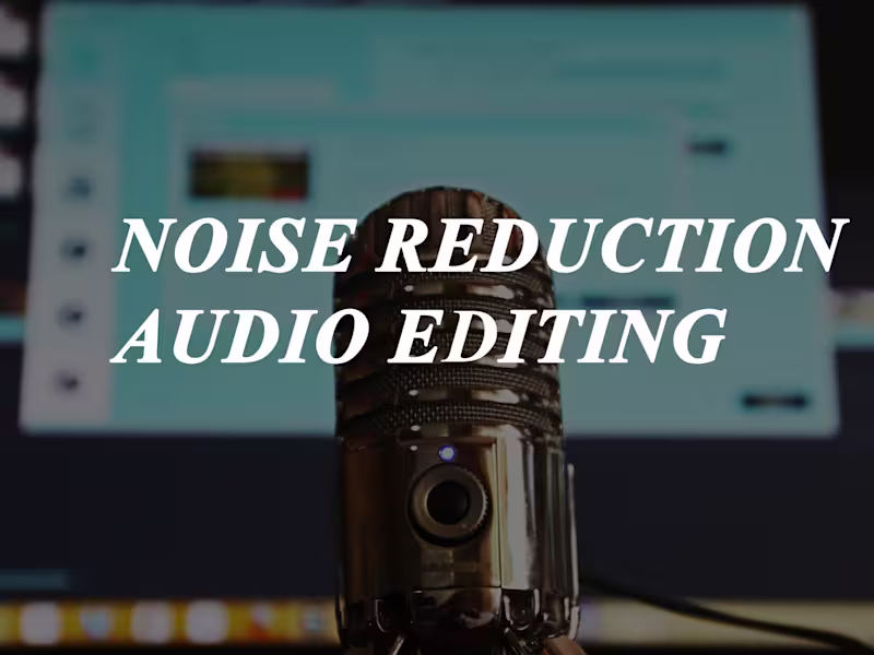Cover image for Noise reduction and audio editing for podcasts 
