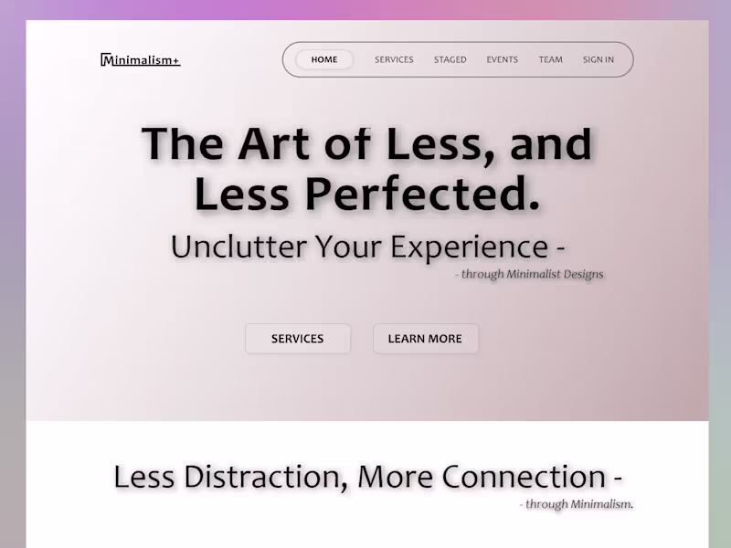 Cover image for Minimalism+