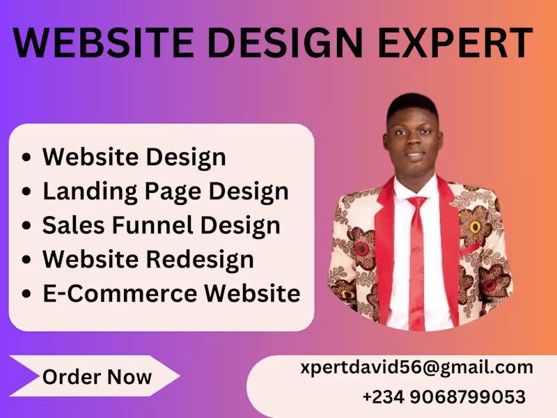 Cover image for I will design wix website design redesign wix website