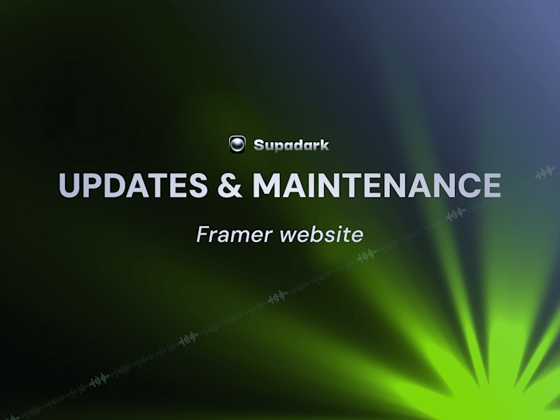 Cover image for Updates and Maintenance