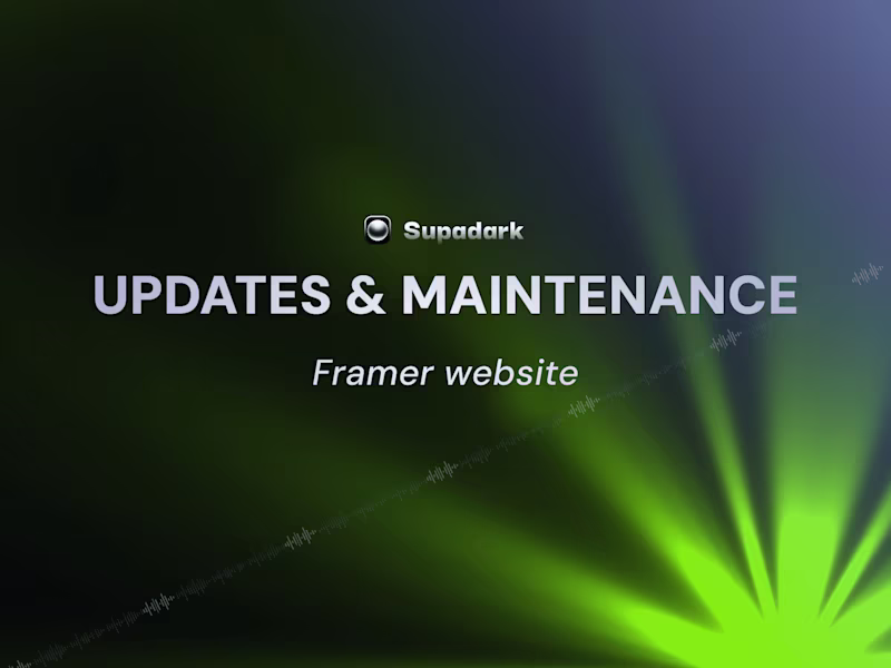 Cover image for Updates and Maintenance