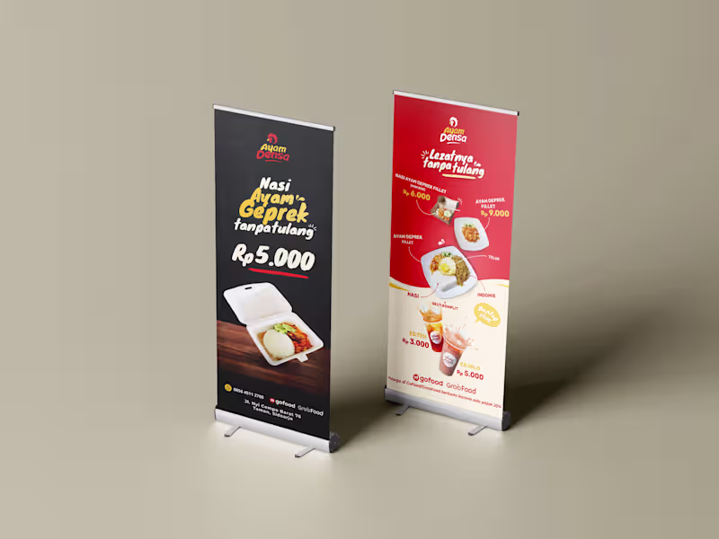 Cover image for Roll Up Banner & X-Stand Banner Design