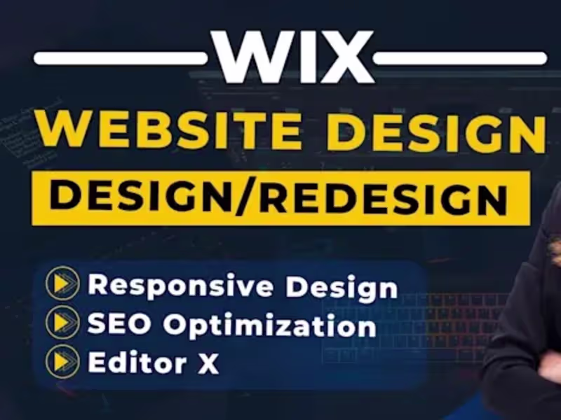 Cover image for clone wix website redesign wix design, wix studio website wix