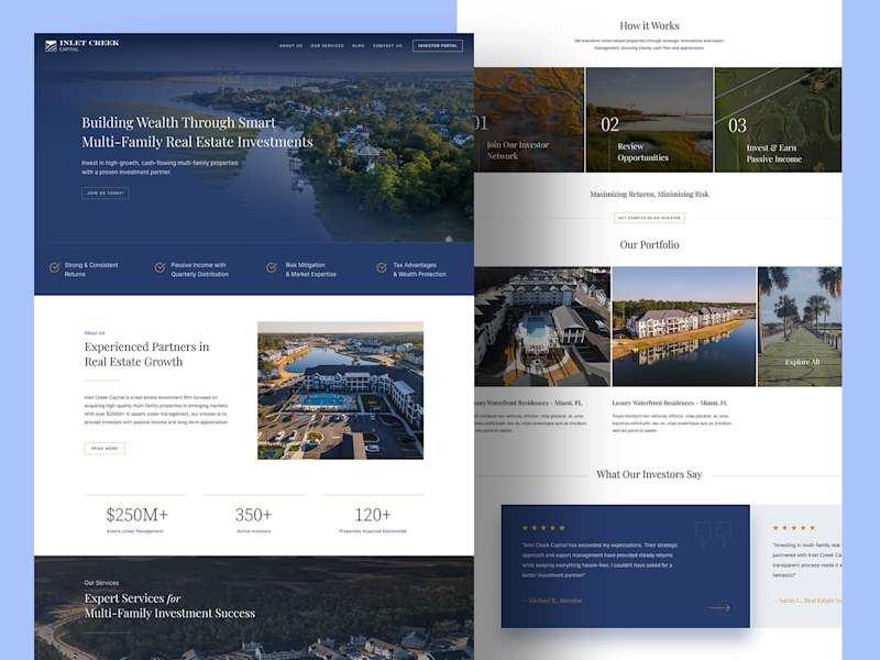 Cover image for Website Design for Inlet Creek Capital