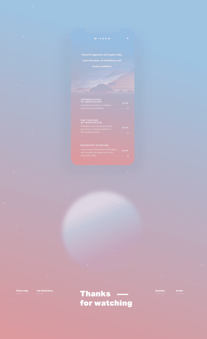 Cover image for Oak Meditation - iOS Meditation App