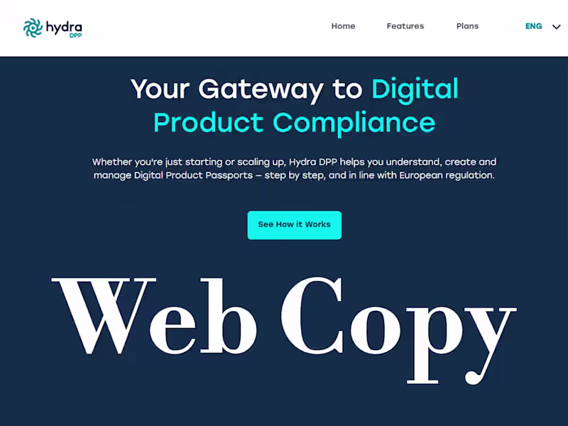 Cover image for Web Copy in Spanish and English