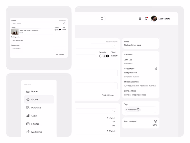Cover image for Order Management Dashboard
